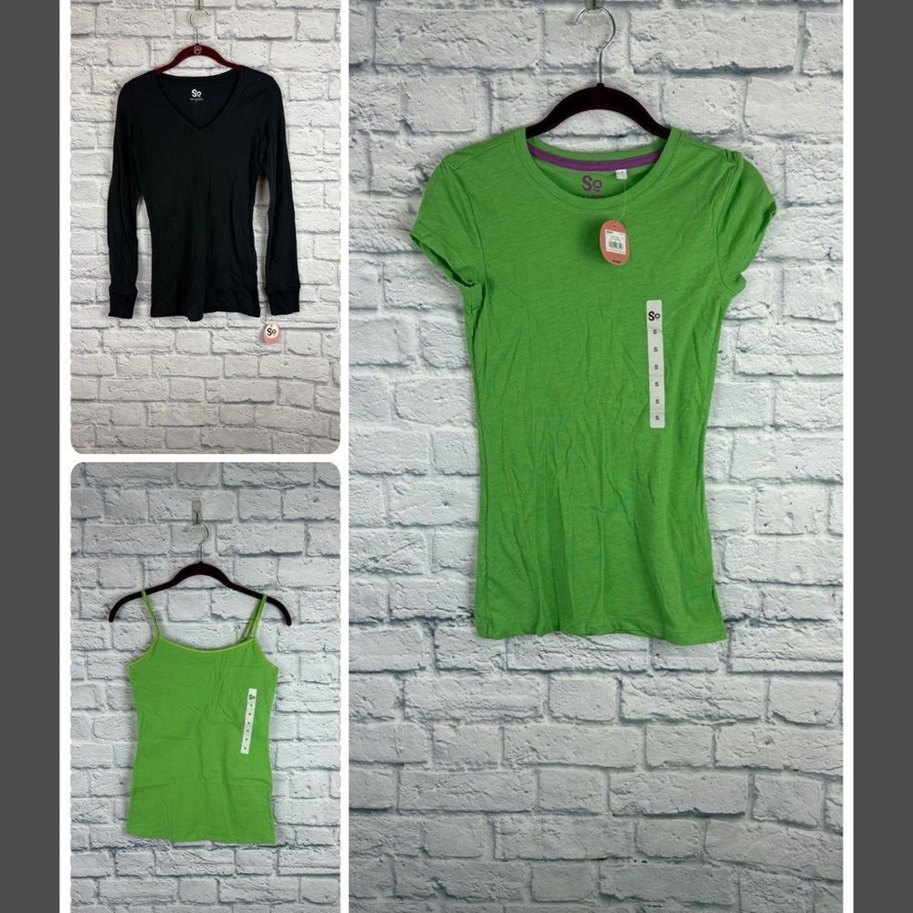 SO Juniors Vintage Tee and Tank  Bundle Size Small NWT